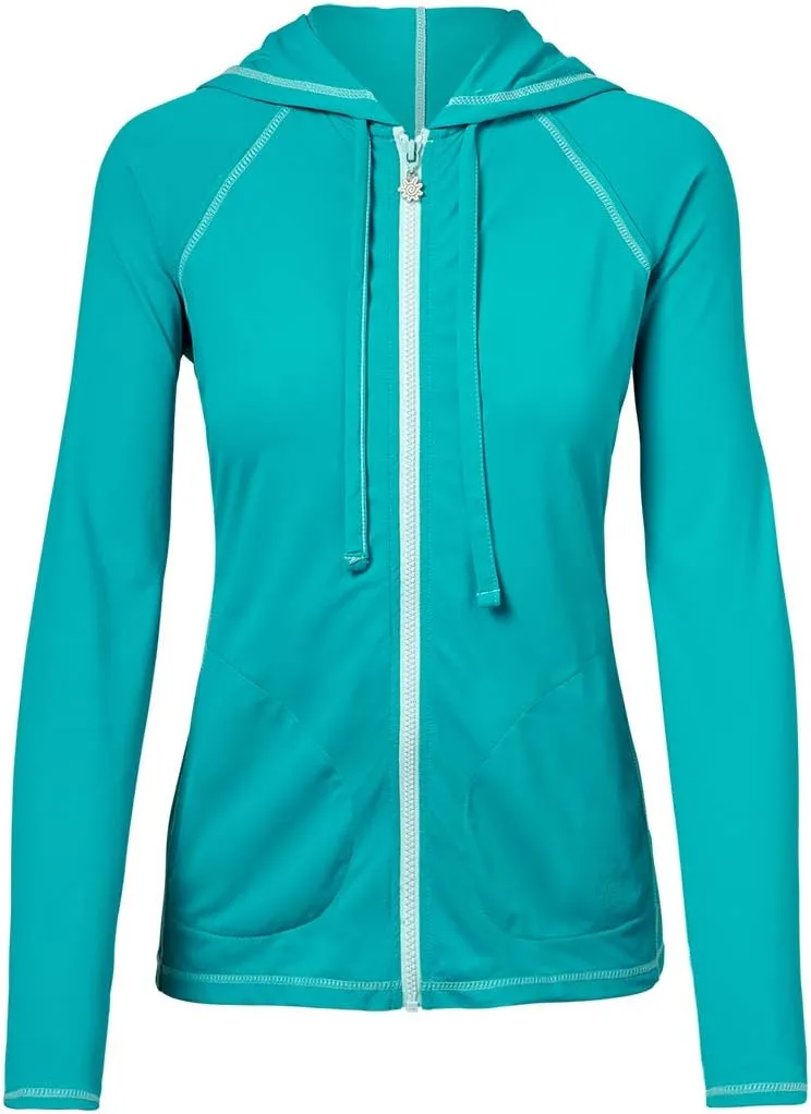 UV SKINZ Womens Hooded Water Jacket-