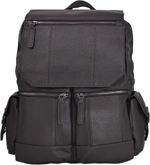 Vegan Leather Backpack, Laptop Bag, Portable Weekend Backpack Carry-On Travel Bag