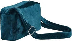 Velvet Quilted Tote Bag for Women Handbag with Adjustable Strap, Crossbody Bag Cute Purse Plushy Satchel Bag with Zipper