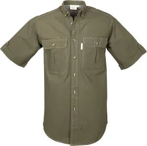 Vent Back Adventure Short Sleeve Shirt for Men, 100% Cotton for Outdoor Activities