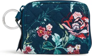 Vera Bradley Cotton Petite Zip-Around Wallet with RFID Protection