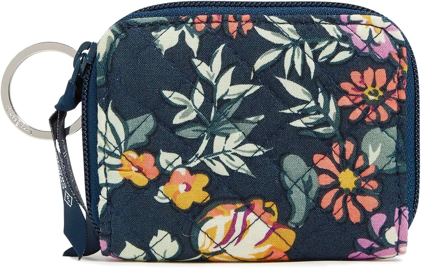 Vera Bradley Cotton Petite Zip-Around Wallet with RFID Protection