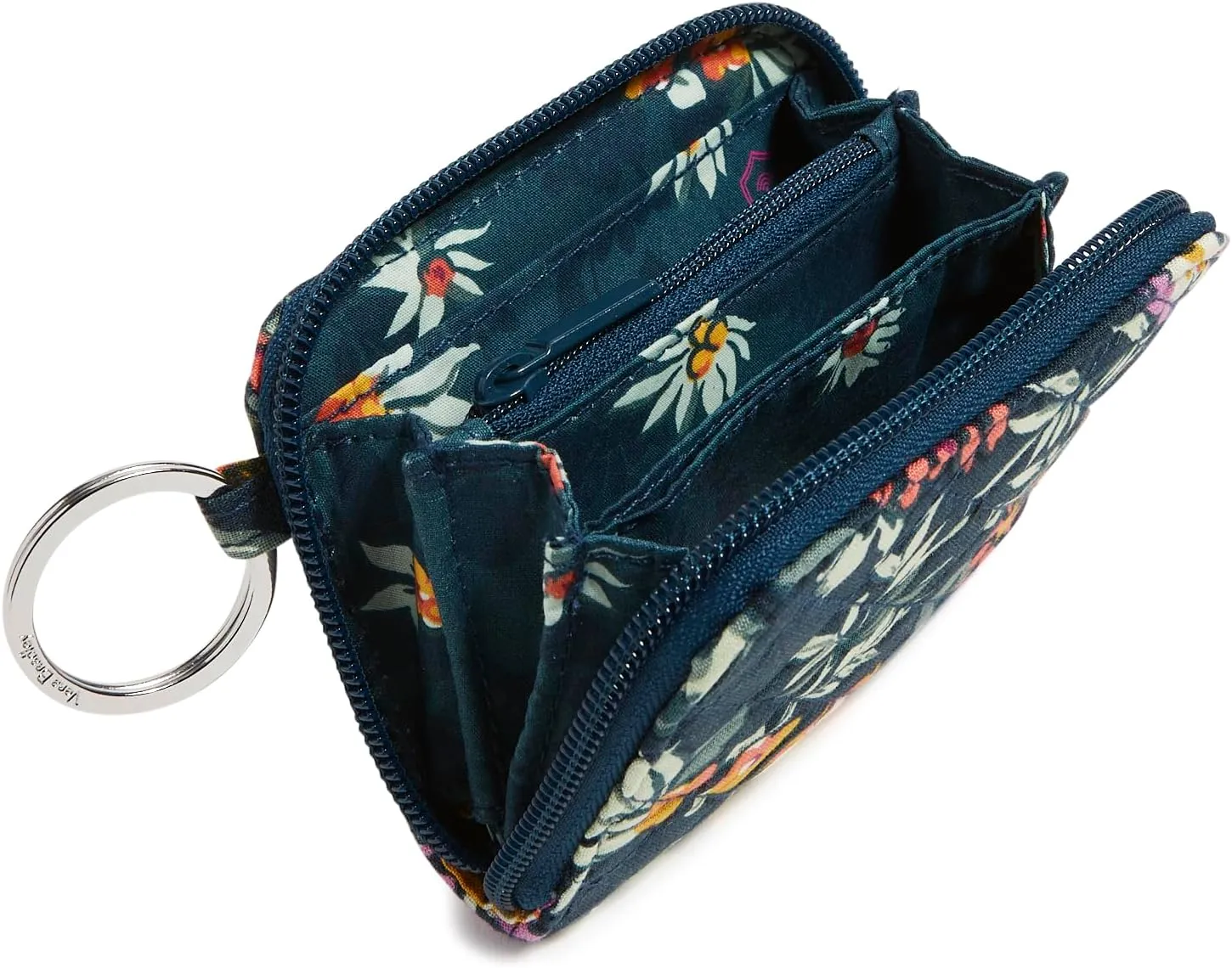 Vera Bradley Cotton Petite Zip-Around Wallet with RFID Protection
