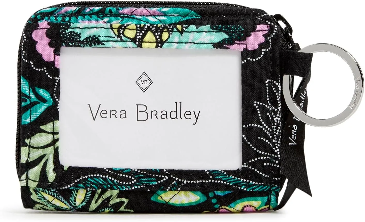 Vera Bradley Cotton Petite Zip-Around Wallet with RFID Protection