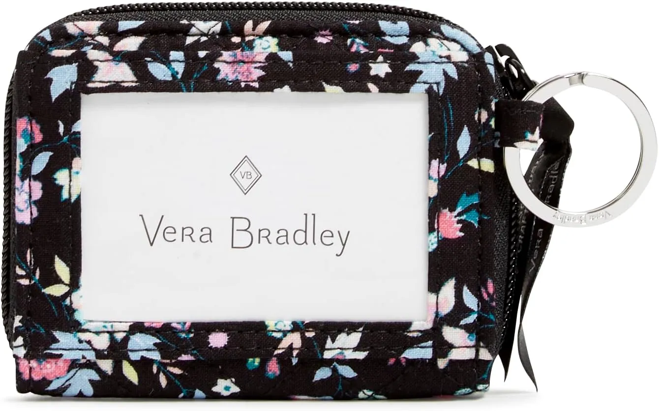 Vera Bradley Cotton Petite Zip-Around Wallet with RFID Protection