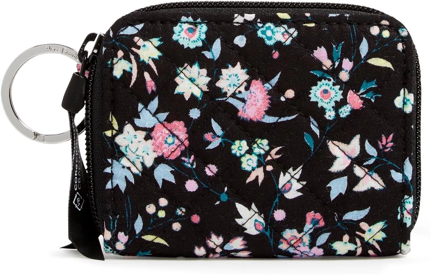 Vera Bradley Cotton Petite Zip-Around Wallet with RFID Protection