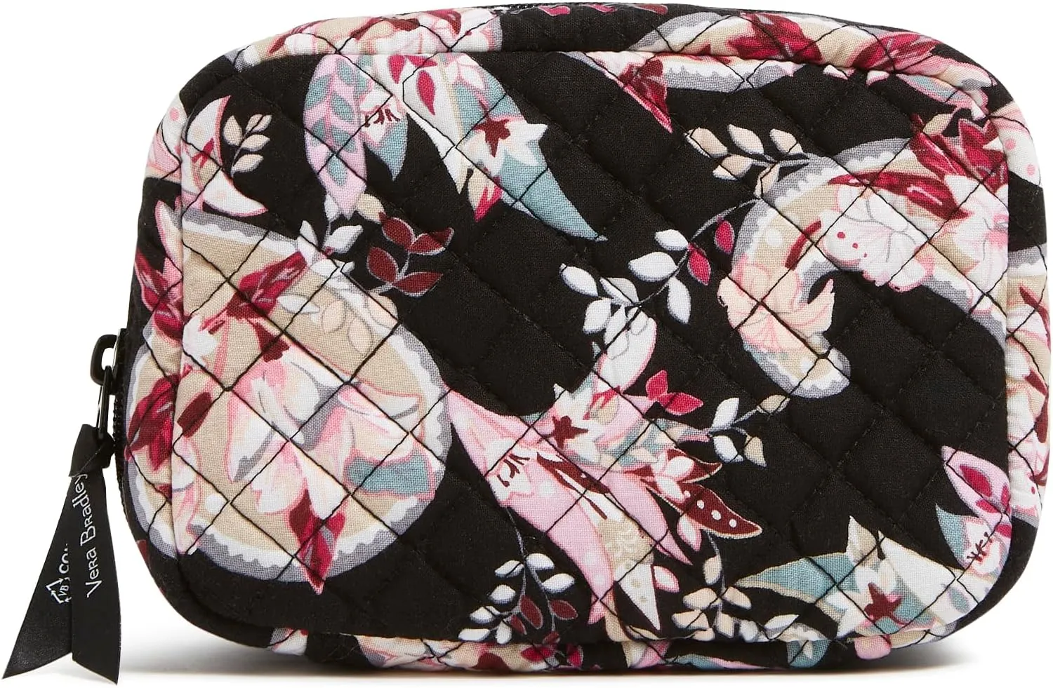 Vera Bradley Women's Cotton Zip-Around Jewelry Organizer Case Travel Accessory, Botanical Paisley, One Size