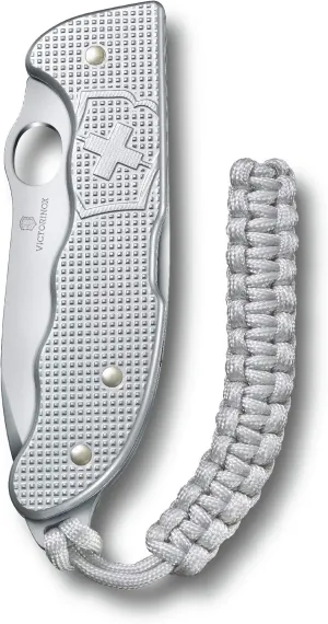 Victorinox Hunter Pro Alox Large Pocket Knife with Lock Blade and Lanyard Hole - Silver
