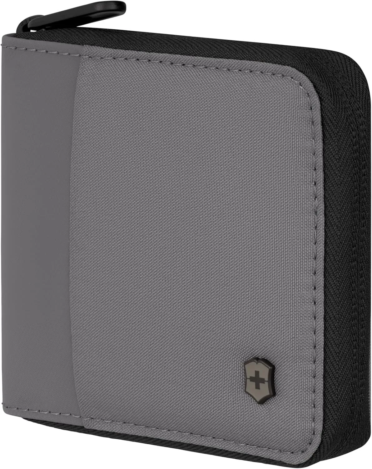 Victorinox Travel Essentials, Zip-Around Wallet, RFID Wallet with Bill Compartment, Card Slots, ID Window and Coin Pocket - Frost Gray