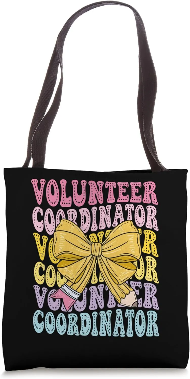 Volunteer Coordinator Community Support Back to School Squad Tote Bag