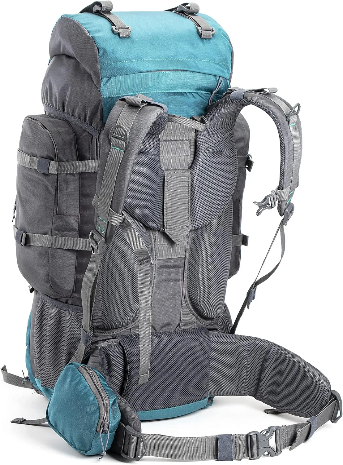 Walker 65 Litres Rucksack | Internal Frame With Metal Rod | Rain Cover | Bottom Opening | Laptop Section