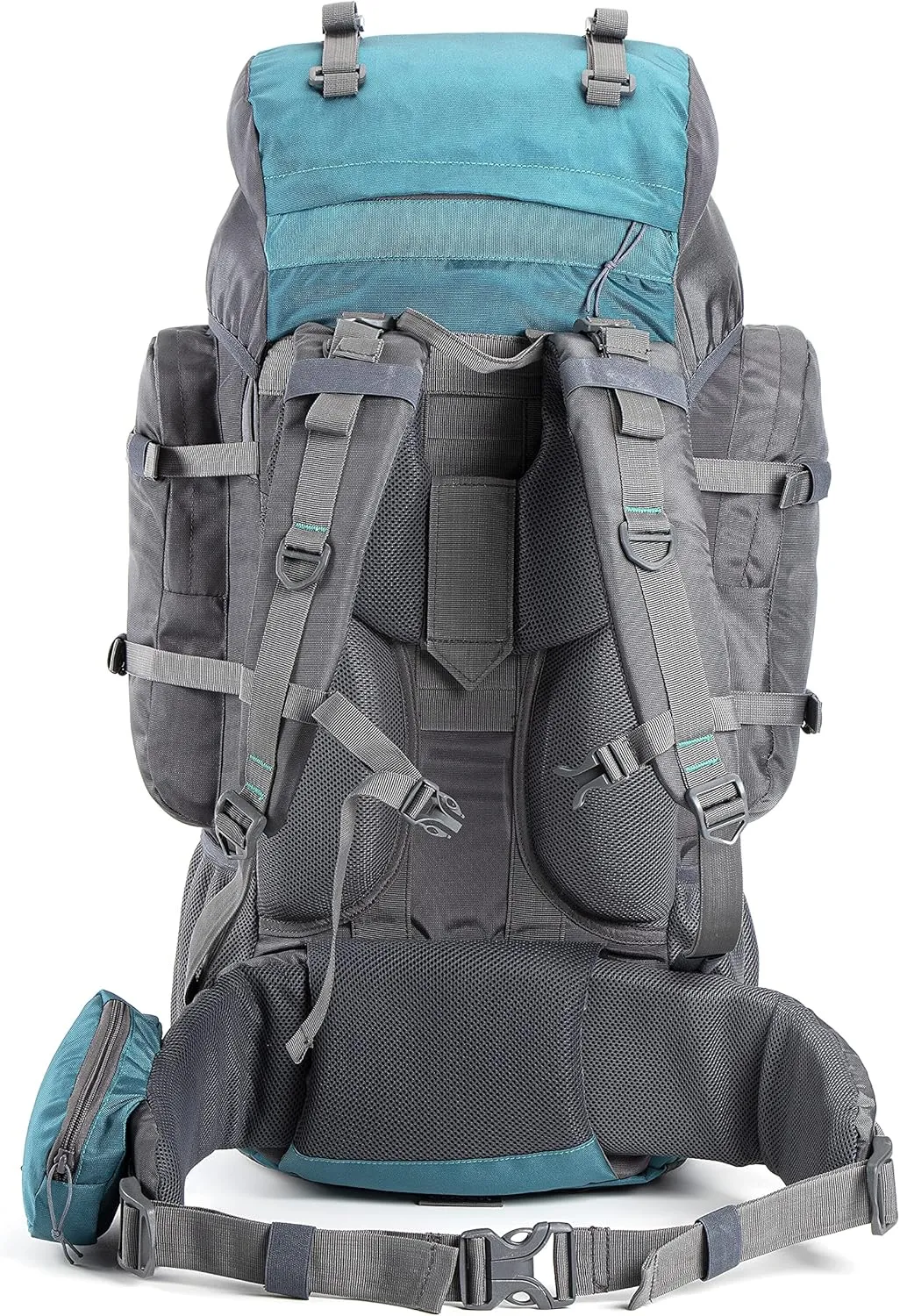 Walker 65 Litres Rucksack | Internal Frame With Metal Rod | Rain Cover | Bottom Opening | Laptop Section