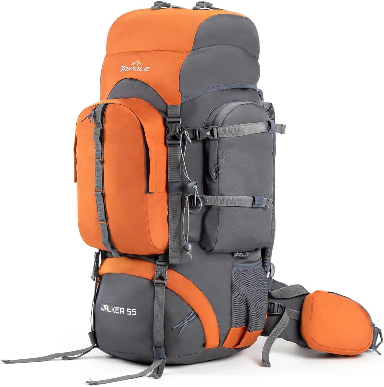 Walker 65 Litres Rucksack | Internal Frame With Metal Rod | Rain Cover | Bottom Opening | Laptop Section