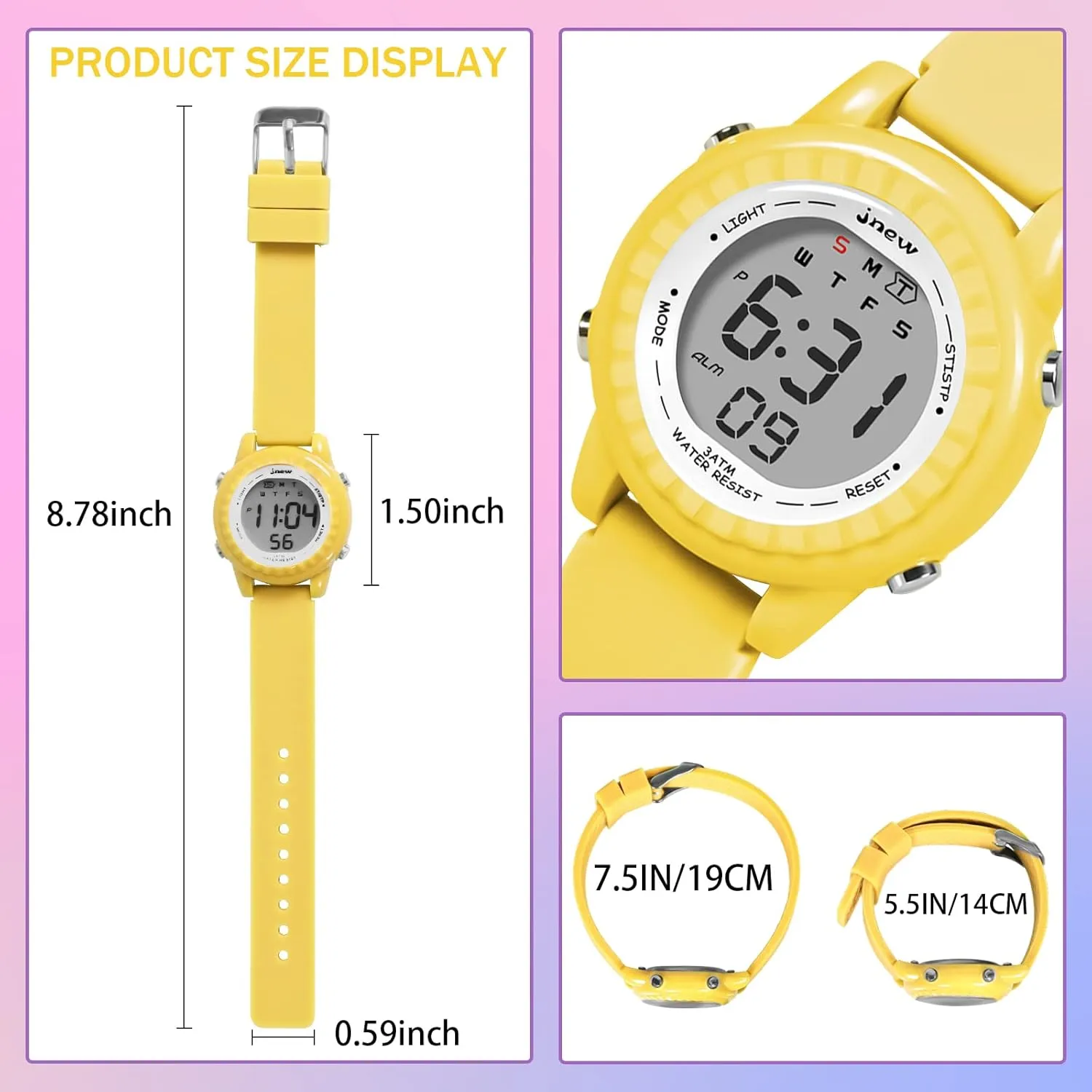 Watches for Girls Boys, LED Waterproof Watches for Kids - Best Kids Gifts