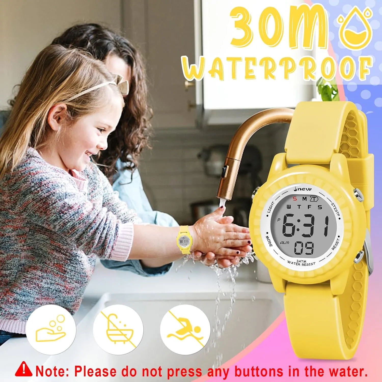 Watches for Girls Boys, LED Waterproof Watches for Kids - Best Kids Gifts