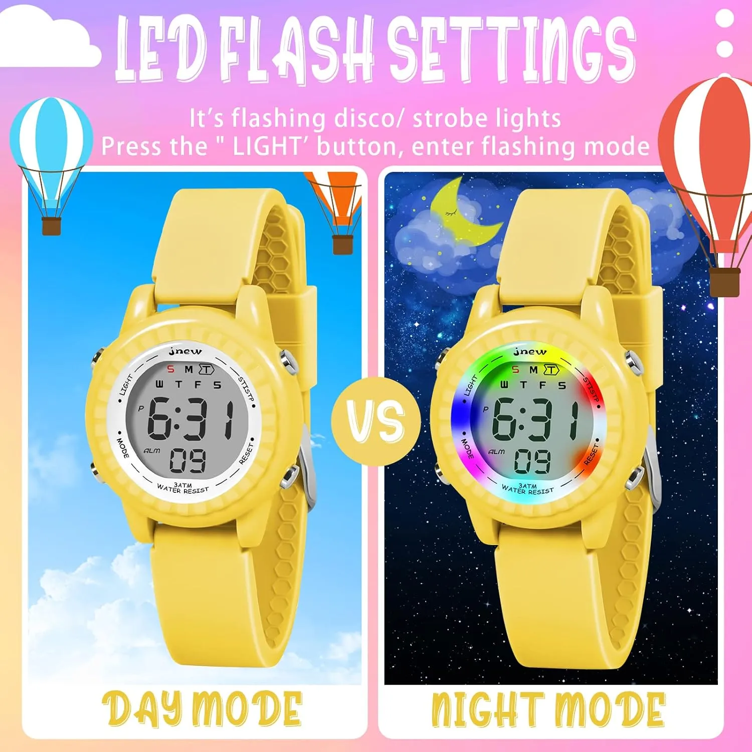 Watches for Girls Boys, LED Waterproof Watches for Kids - Best Kids Gifts