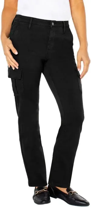 Well Worn Women's High Rise Tencel Blend Cargo Pants
