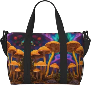 Wild Mushroom Print Versatile Gym Sports Bag,Companion For Your Journeys And Fitness Routines