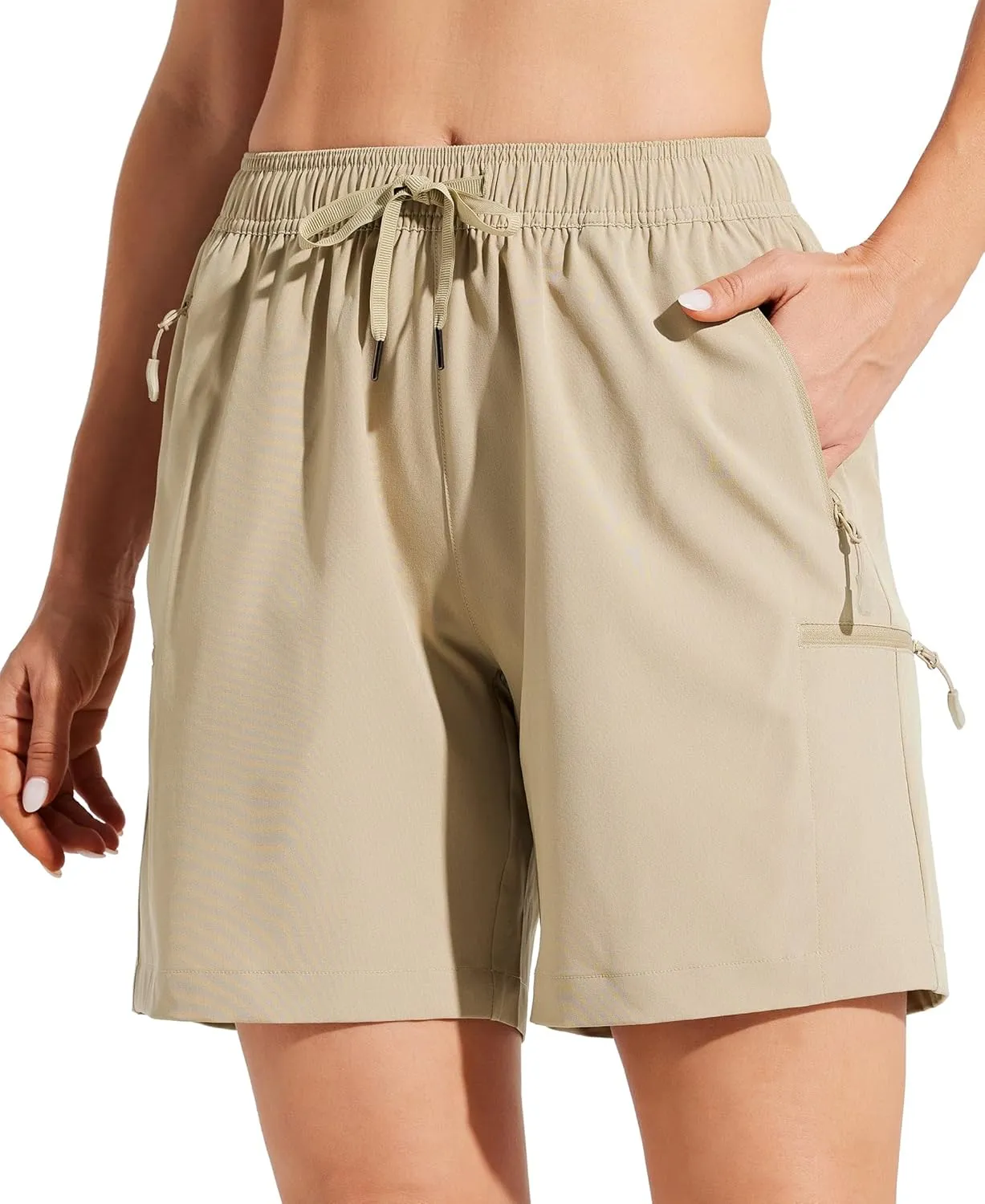 Willit Women's Shorts Hiking Cargo Quick Dry Golf Active Athletic Shorts 7" Lightweight Summer with Pockets