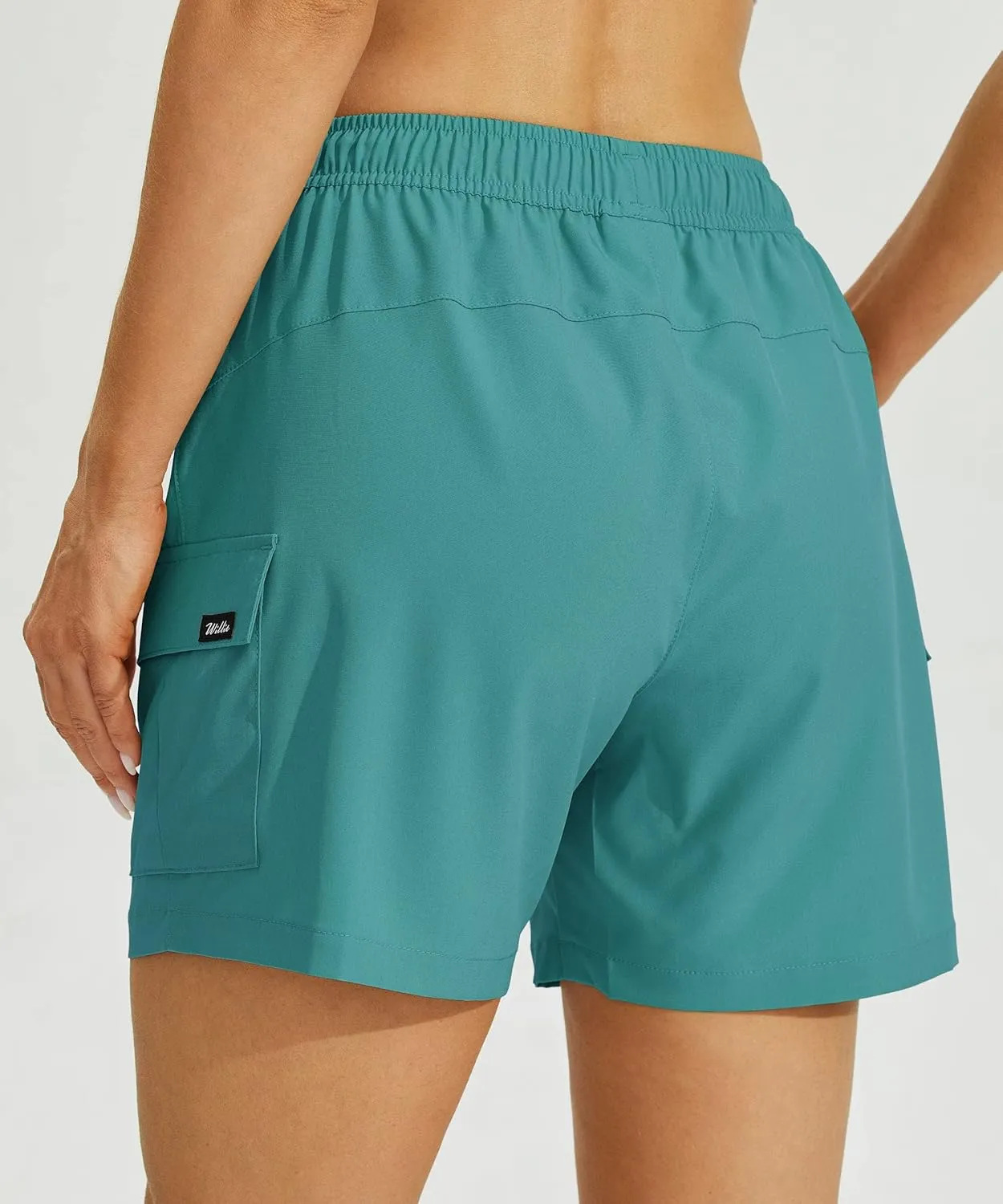 Willit Women's Shorts Hiking Cargo Quick Dry Golf Active Athletic Shorts 7" Lightweight Summer with Pockets