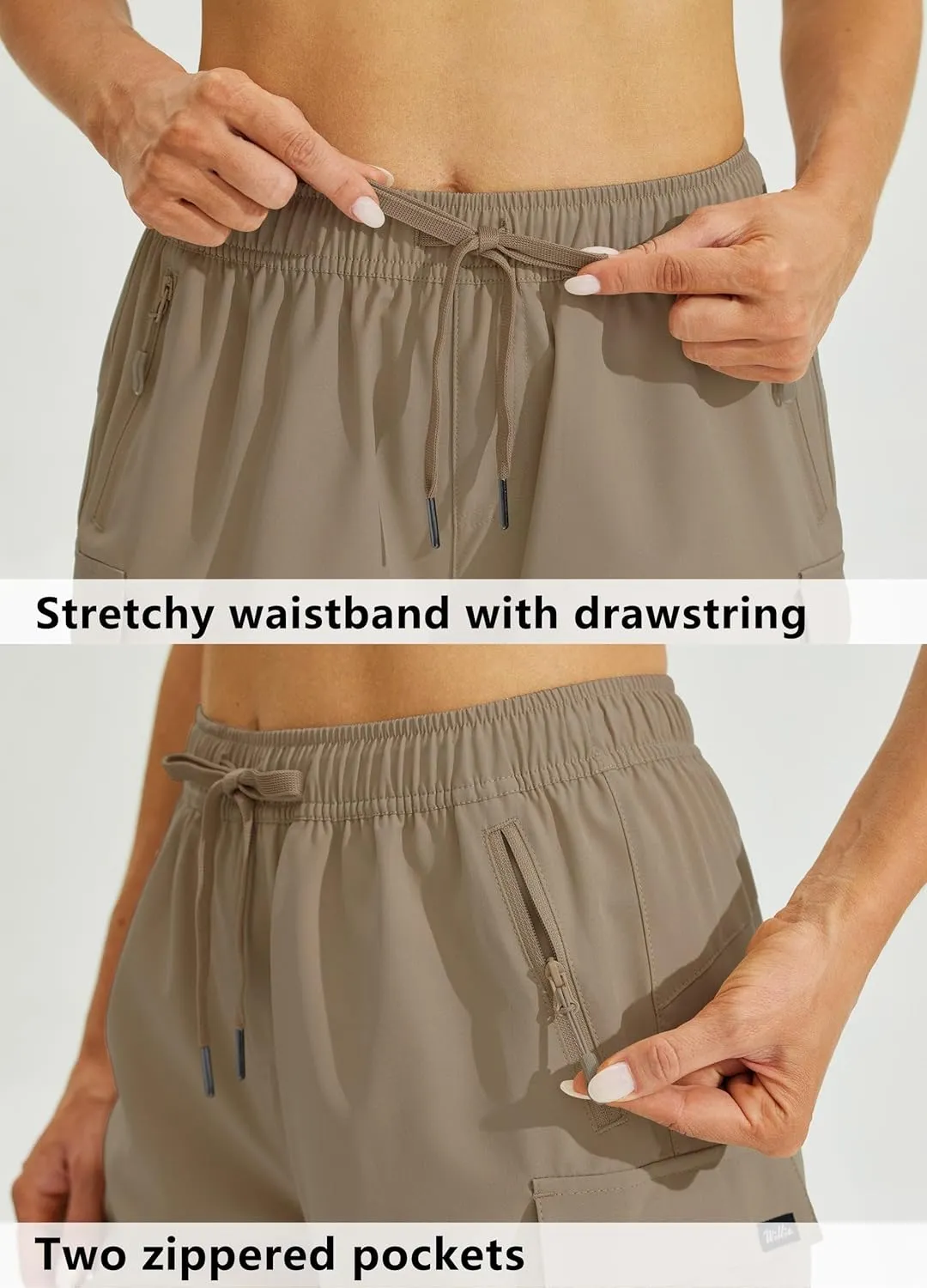 Willit Women's Shorts Hiking Cargo Quick Dry Golf Active Athletic Shorts 7" Lightweight Summer with Pockets