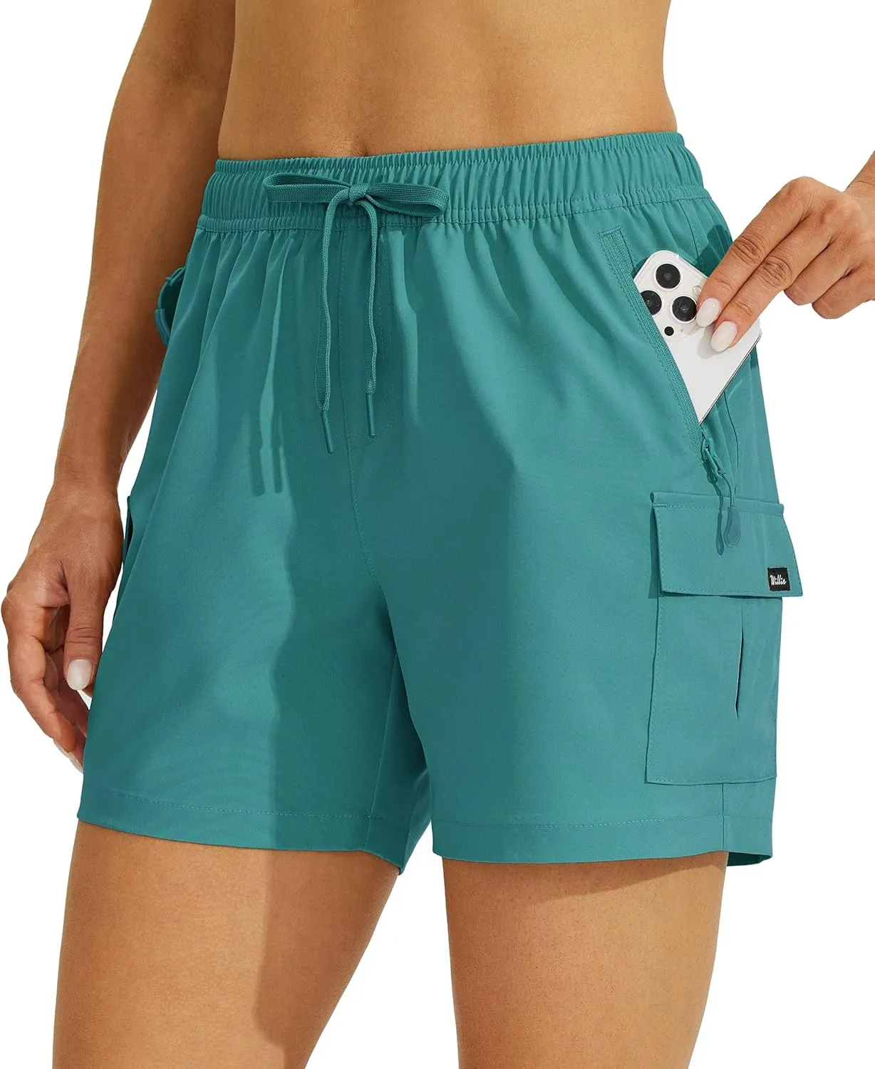 Willit Women's Shorts Hiking Cargo Quick Dry Golf Active Athletic Shorts 7" Lightweight Summer with Pockets