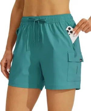 Willit Women's Shorts Hiking Cargo Quick Dry Golf Active Athletic Shorts 7" Lightweight Summer with Pockets