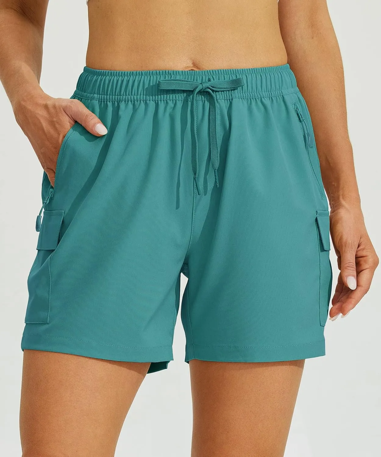 Willit Women's Shorts Hiking Cargo Quick Dry Golf Active Athletic Shorts 7" Lightweight Summer with Pockets