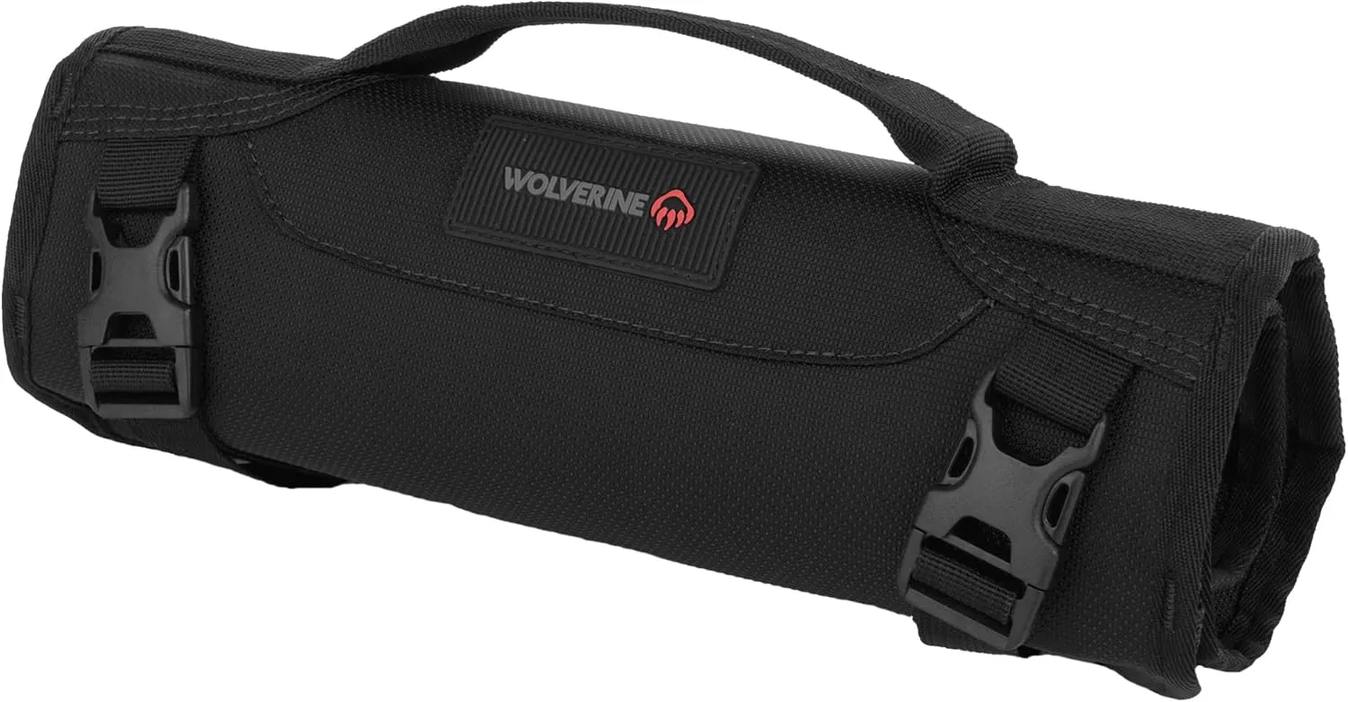 Wolverine Tool Bag |Tote | Utility Roll | Durable Nailhead Nylon, Adjustable Straps, and Versatile Pockets