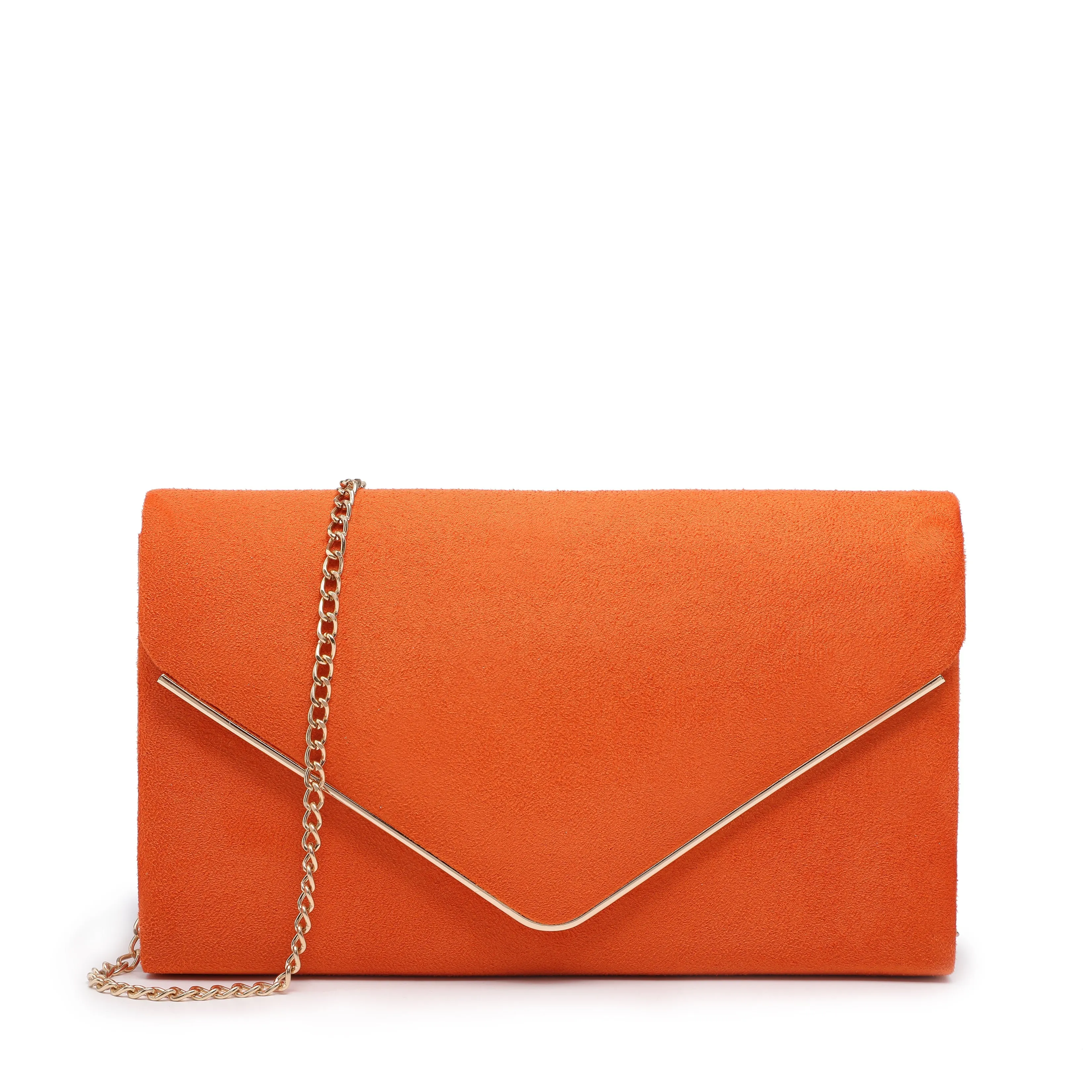 Women Faux Suede Velvet Formal Evening Party Clutch Purses