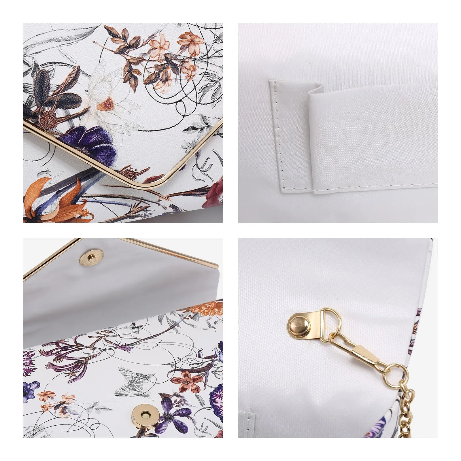 Women Faux Suede Velvet Formal Evening Party Clutch Purses