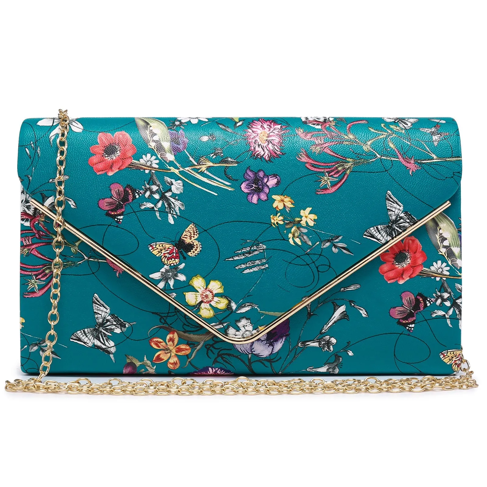 Women Faux Suede Velvet Formal Evening Party Clutch Purses