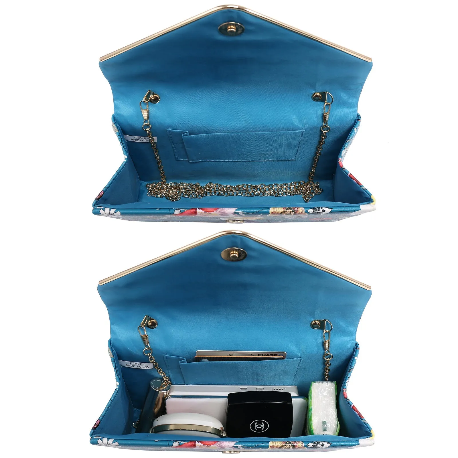 Women Faux Suede Velvet Formal Evening Party Clutch Purses