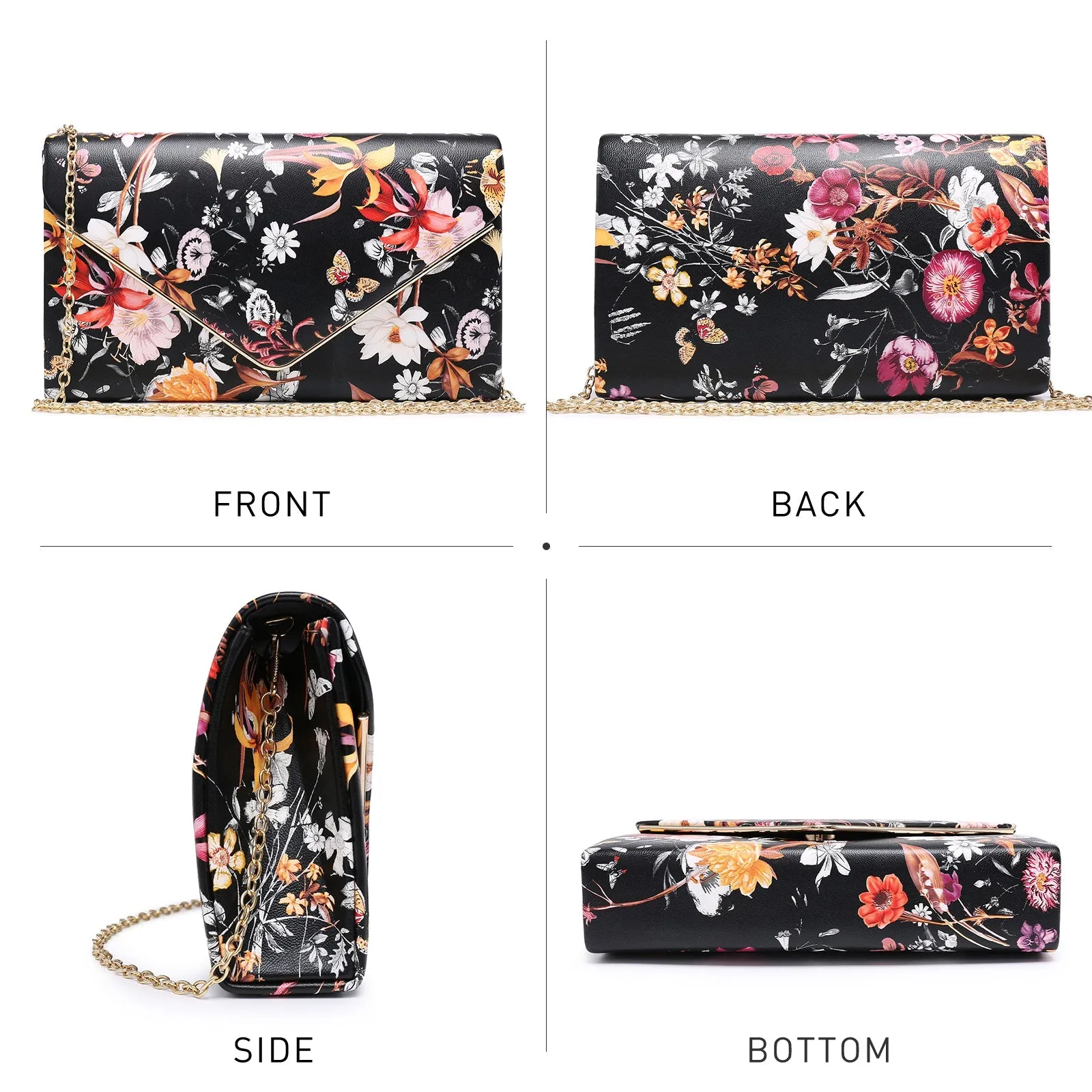 Women Faux Suede Velvet Formal Evening Party Clutch Purses