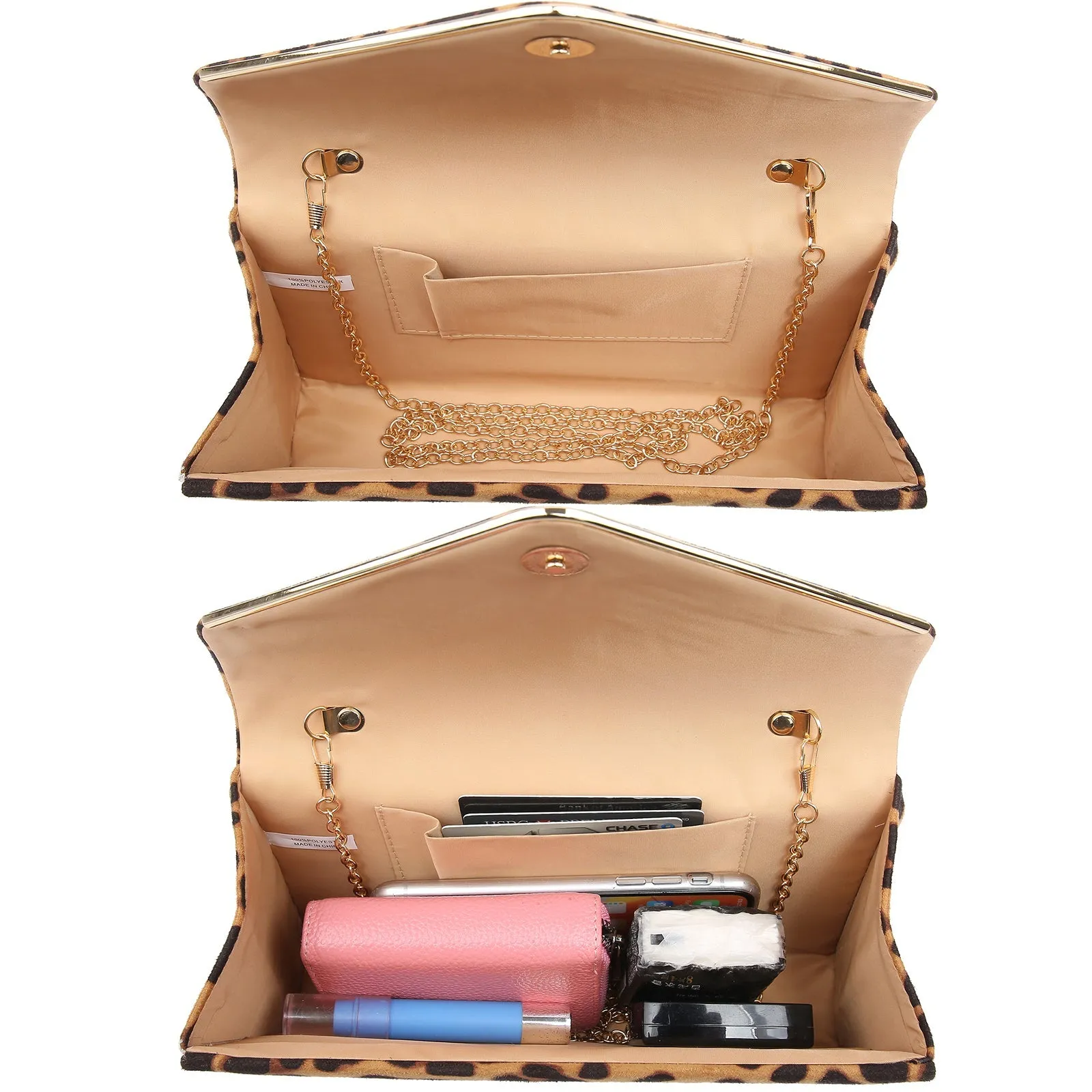 Women Faux Suede Velvet Formal Evening Party Clutch Purses