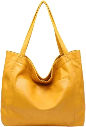 Women Oversize Tote Bags PU Leather Handbag Travel Purse Large Capacity Shoulder Purses Weekender Bag Shopper Handbag