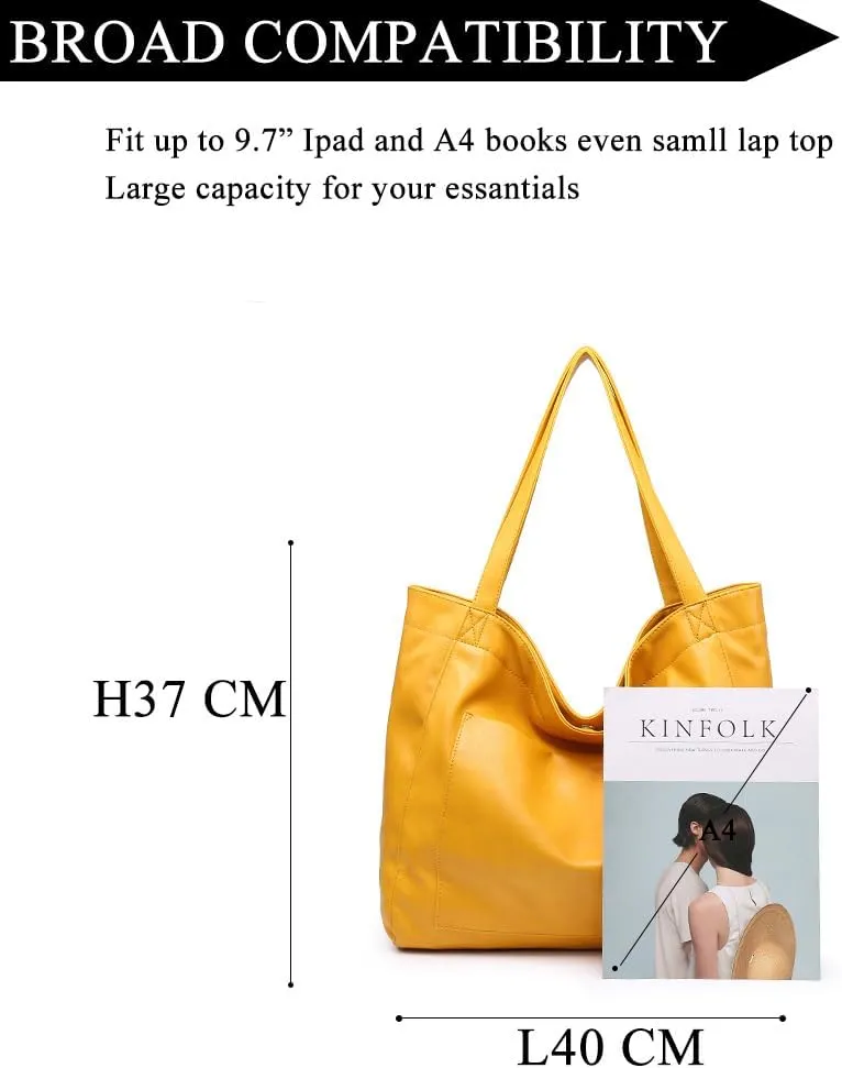 Women Oversize Tote Bags PU Leather Handbag Travel Purse Large Capacity Shoulder Purses Weekender Bag Shopper Handbag