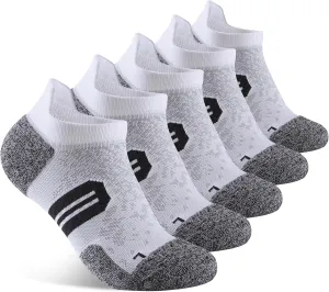 Womens Ankle Compression Socks with Arch Support Athletic Low cut Running Socks for Women Workout Cushion 5 Pairs