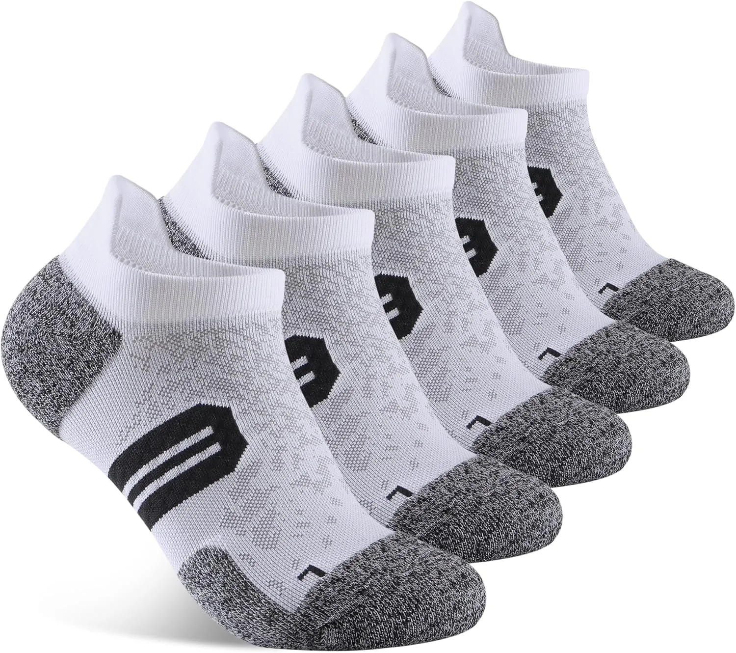 Womens Ankle Compression Socks with Arch Support Athletic Low cut Running Socks for Women Workout Cushion 5 Pairs