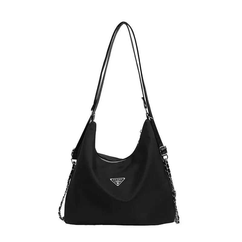 Women's Beautiful Black Fashionable Large Capacity Shoulder Bags