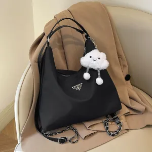 Women's Beautiful Black Fashionable Large Capacity Shoulder Bags