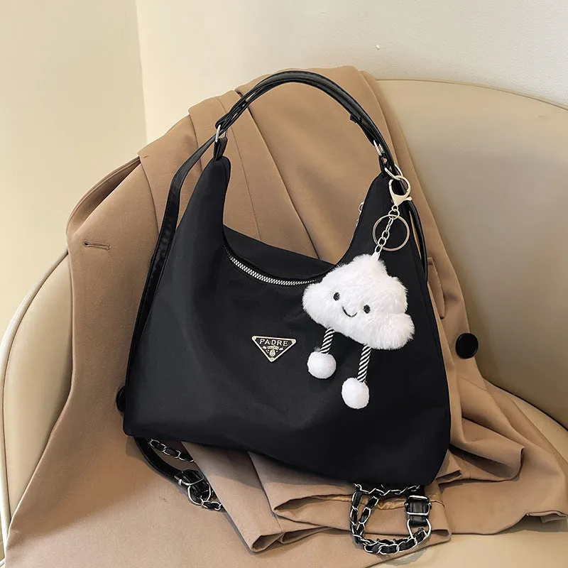 Women's Beautiful Black Fashionable Large Capacity Shoulder Bags