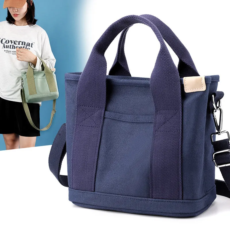 Women's Canvas Portable Lunch Large Capacity Fashion Crossbody Bags