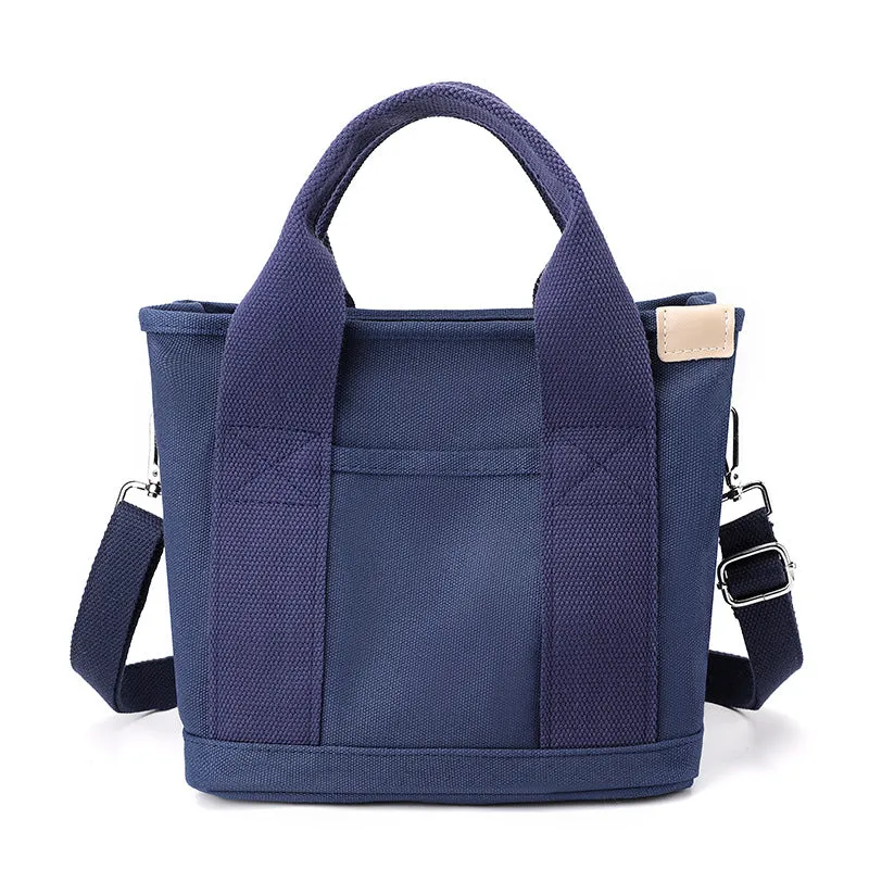 Women's Canvas Portable Lunch Large Capacity Fashion Crossbody Bags