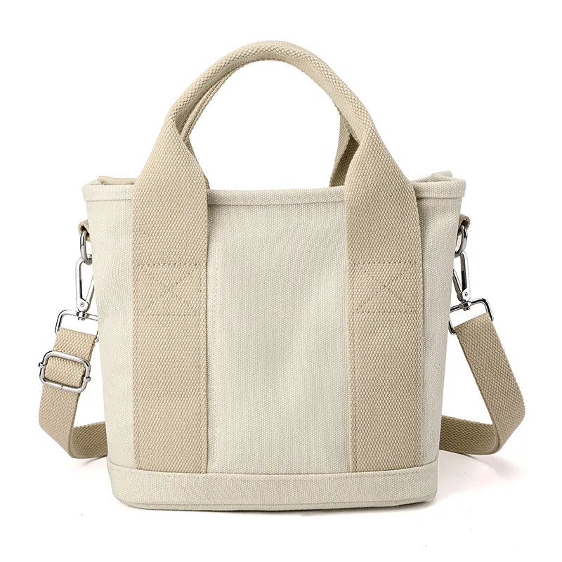 Women's Canvas Portable Lunch Large Capacity Fashion Crossbody Bags