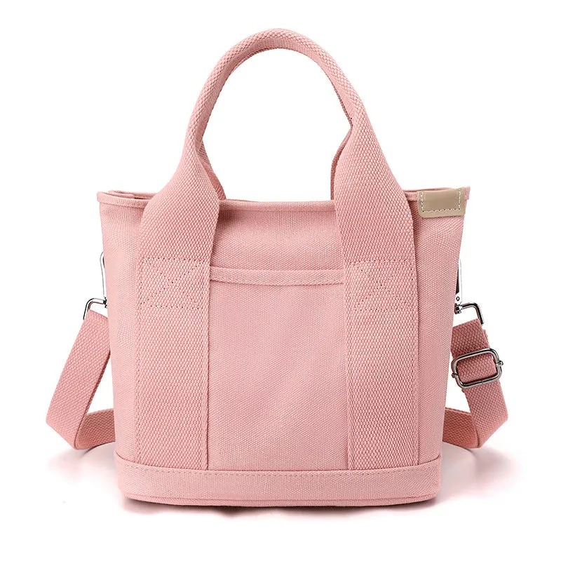 Women's Canvas Portable Lunch Large Capacity Fashion Crossbody Bags