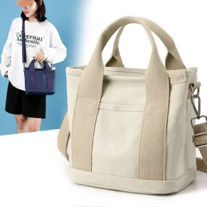 Women's Canvas Portable Lunch Large Capacity Fashion Crossbody Bags