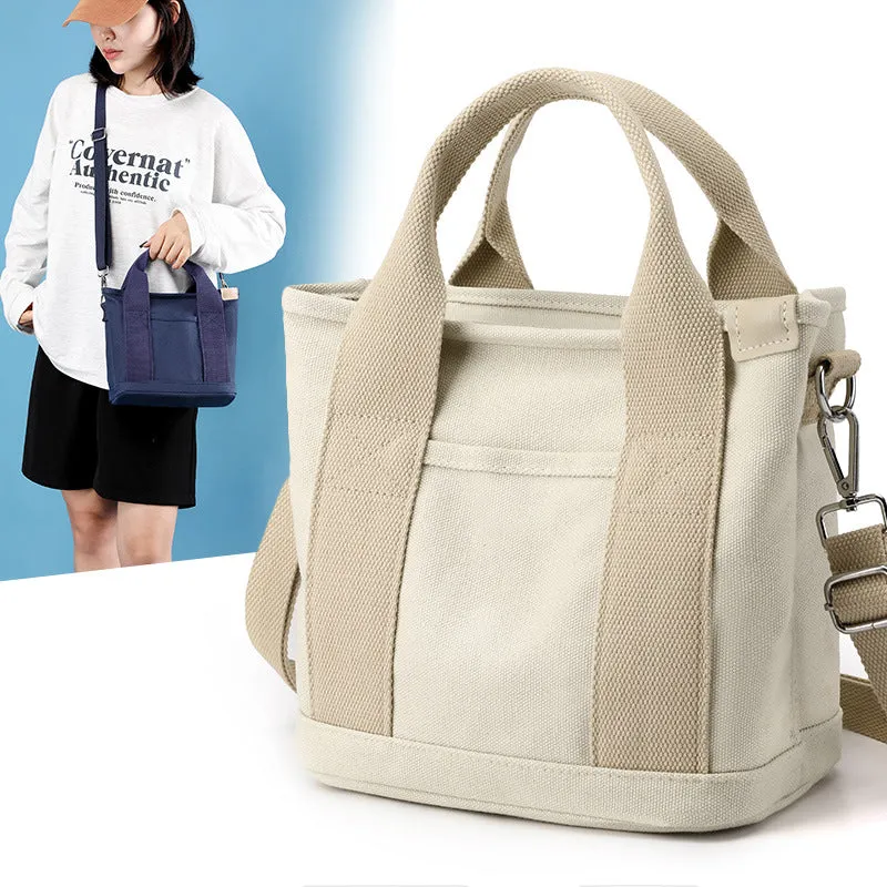 Women's Canvas Portable Lunch Large Capacity Fashion Crossbody Bags