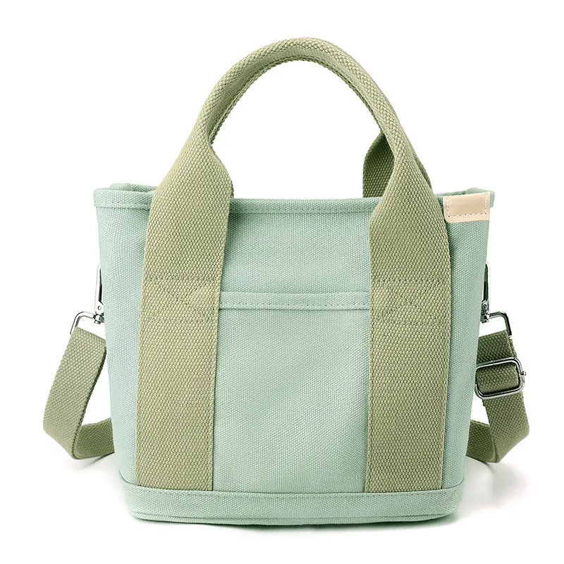 Women's Canvas Portable Lunch Large Capacity Fashion Crossbody Bags