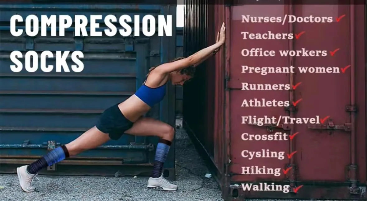 Women's Compression Socks 20-30mmhg (4 Pair) Knee-High Support for Circulation, Swelling, Varicose Veins, and Recovery-Ideal for Healthcare Professionals, Runners, Athletes and Frequent Travelers.